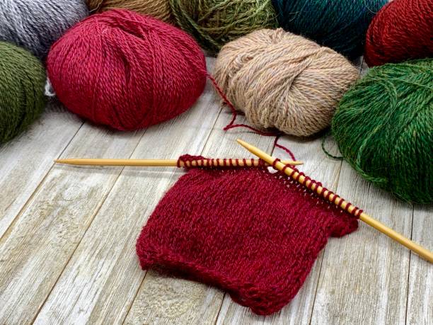 istock Knitting, crafting and holiday gift making 1223006570
