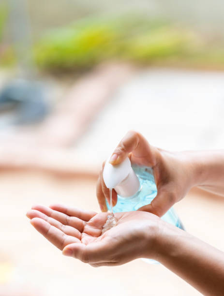 istock alocohol gel cleaning hand 1223010244