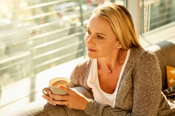 istock Coffee adds the calm factor to her day 1223010296