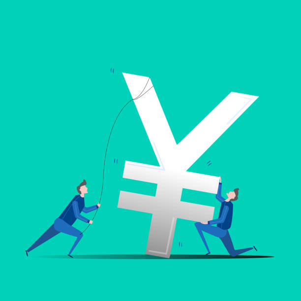 istock Inflation of japanese yen during recession time. 1223010983