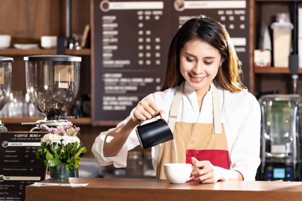 istock Woman barista working 1223011442