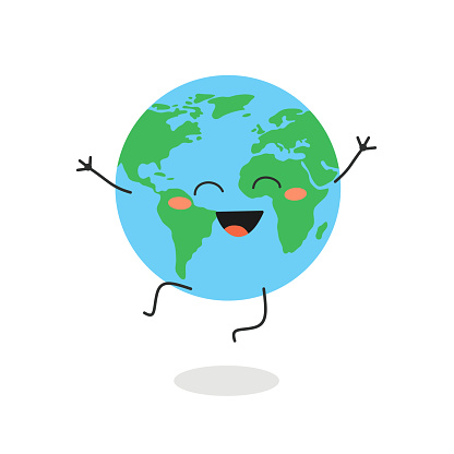 Ilustración de Feliz Personaje Del Planeta Tierra De Dibujos Animados y más Vectores Libres de Derechos de Globo terráqueo - iStock Ilustración de Feliz Personaje Del Planeta Tierra De Dibujos Animados y más Vectores Libres de Derechos de Globo terráqueo - iStock