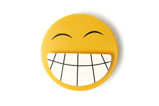 Yellow emoticons expressing emotions on a white background