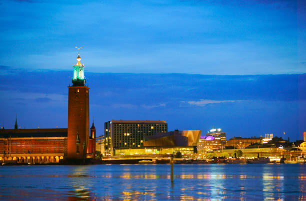 istock Gamla Stan district in central Stockholm at sunset 1223014592