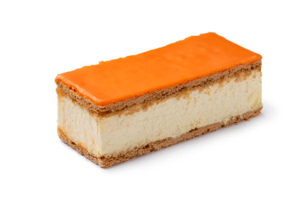 одноместный голландский оранжевый tompouce тесто для королей день - tompouce стоковые фото и изображения