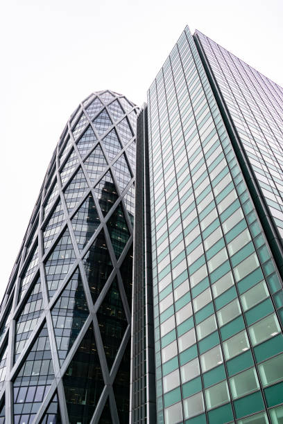 istock Low angle view of corporate building 1223017900