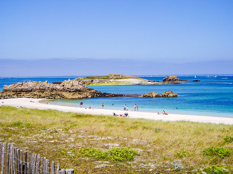 In July 2016, tourists were enjoying a sunny day in the islands of Glenans in Brittany.