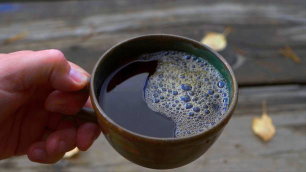 istock Top view of a cup of coffee 1223022502