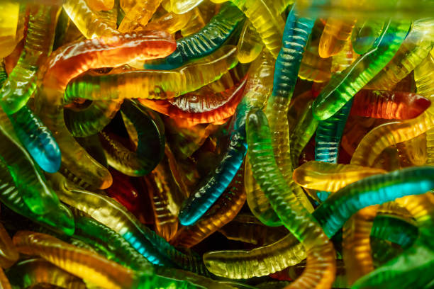 istock Colorful candy on shop display 1223022529