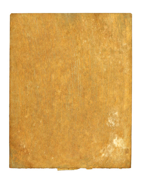 istock Antique textured book cover on white 1223024079