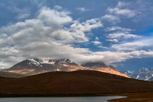 Chandratal is a high altitude lake situated in trans Himalaya at a altitude of 4250m in Spiti district of Himachal Pradesh, India.