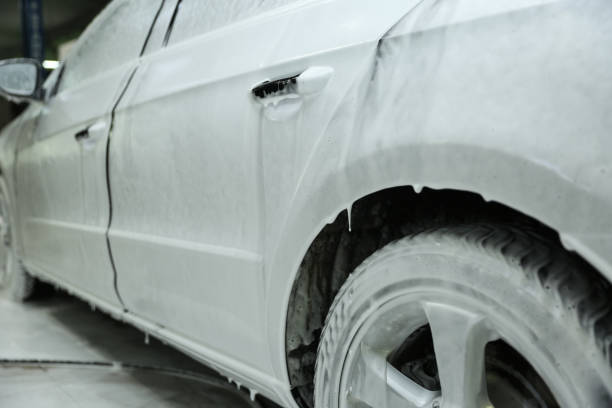 istock contactless car washing. 1223031712