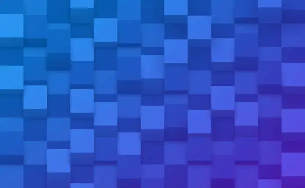Vector illustration of Cube Checkered Abstract Background