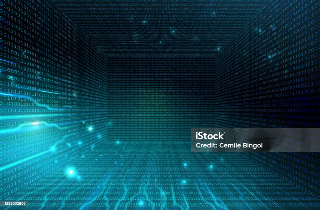Binary Code Digital Background Stock Illustration - Download Image Now ...
