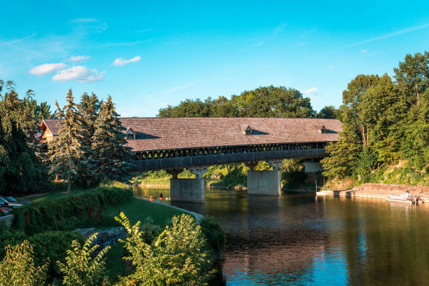 Covered bridge in Frakenmuth Michigan