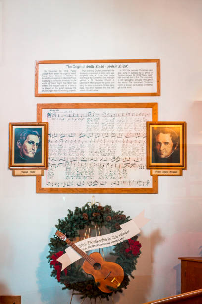 istock Silent night music on display in the Silent Night Chapel 1223033357