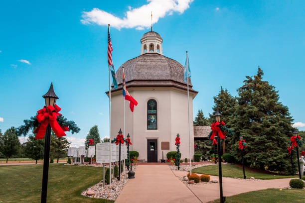 The Silent Night memorial chapel in Frankenmuth Michigan stock photo