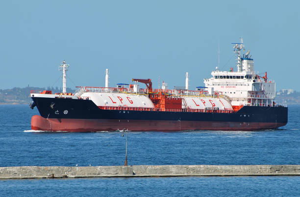 transporte marítimo de glp - lpg fotografías e imágenes de stock