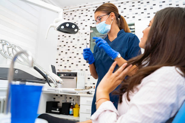 istock Unposed shot of dentist at work 1223043487