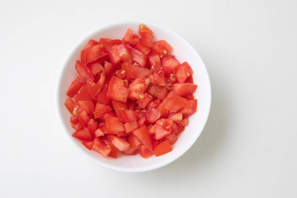 istock Chopped or Diced Tomatoes in a bowl 1223049369