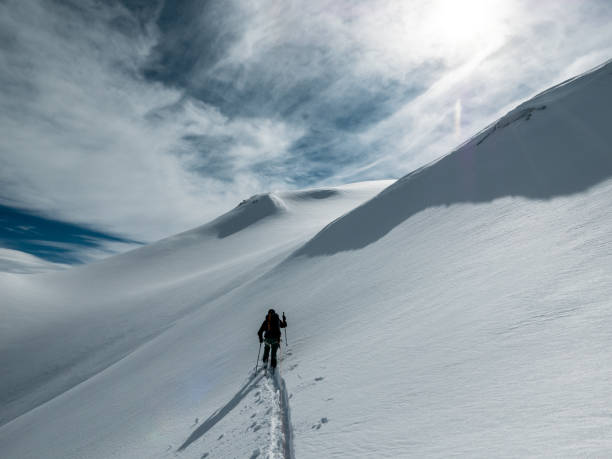 istock Ski mountaineering on glaciers 1223053696