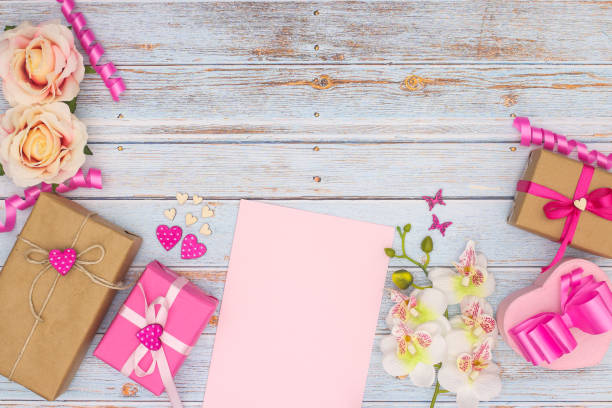 istock Romantic decoration with gifts for special day 1223054024