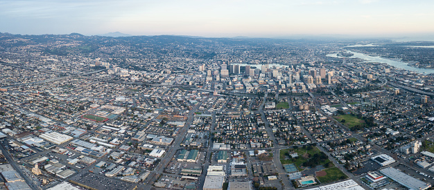 Incorporated in 1852, the city of Oakland is the eighth most populated city in California and serves as an important port and trade center. It lies just across the bay from San Francisco.
