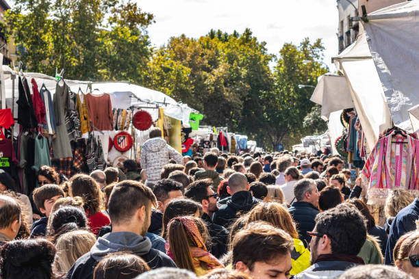 istock Sunny morning at El Rastro, Madrid, Spain 1223056292