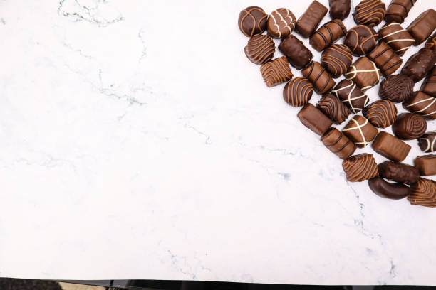 istock Delicious chocolates different shapes and tastes 1223059431