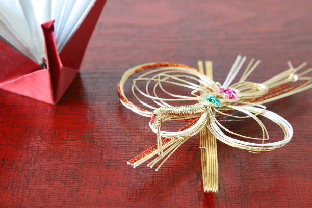 istock decorative Japanese cord made from twisted paper 1223060673