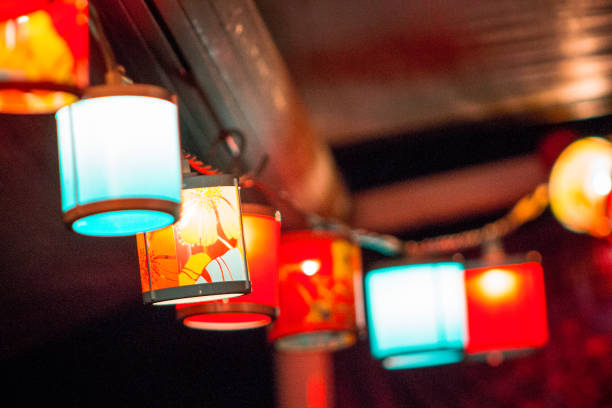istock string of colorful lights hung around a tent 1223061877