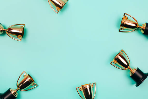 istock Frame made of winner cups 1223068486