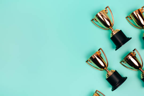 istock Frame made of winner cups 1223068519