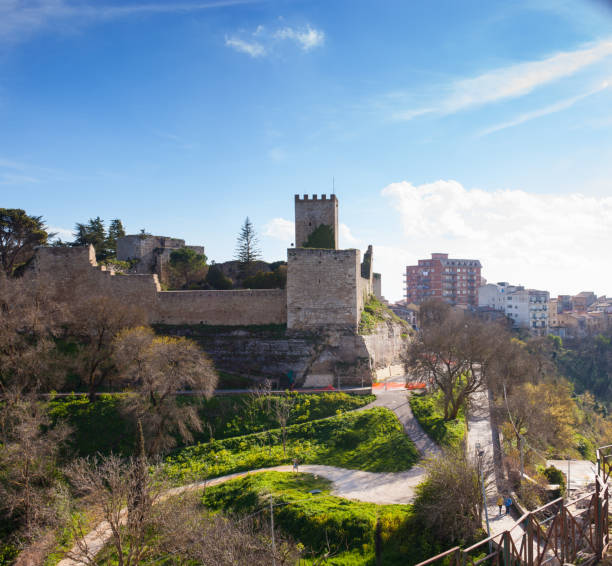 istock The Castello di Lombardia - Lombardy Castle, Enna 1223068611