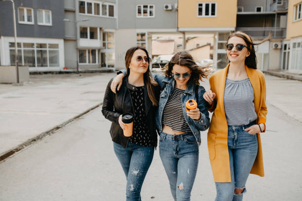 istock Tree young woman having fun in the city 1223071035