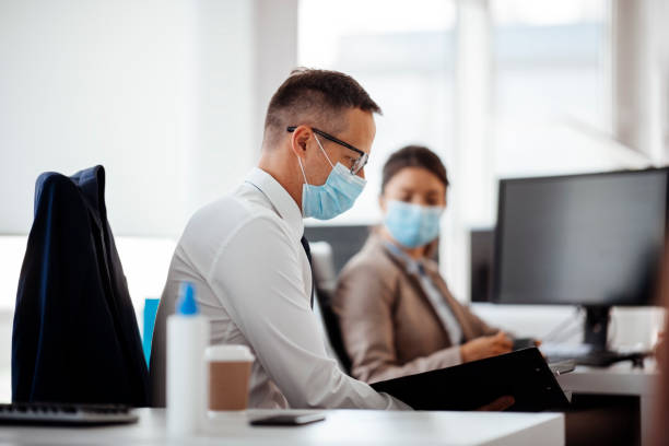 istock Business during epidemic stock photo 1223072921