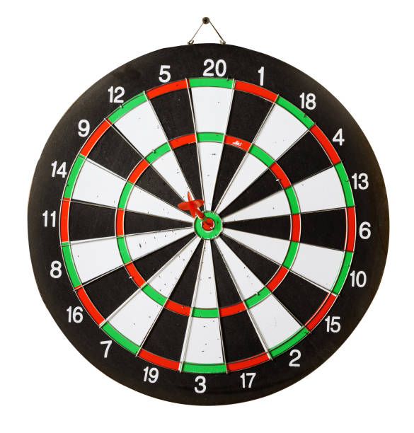istock Vintage dart board on dark wall grunge 1223079422