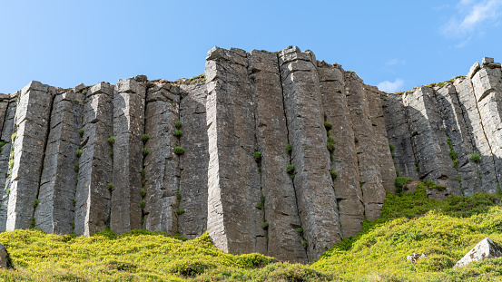 Gerduberg basalt columns on the Snaefellsnes Peninsula in Iceland