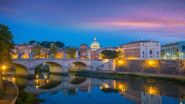 istock St Peter Cathedral in Rome, Italy at sunset 1223080565