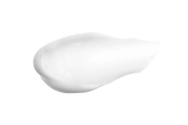istock White cream smudge isolated. Bb, cc creme swatch. Beauty skin care moisturizer sample. 1223081683