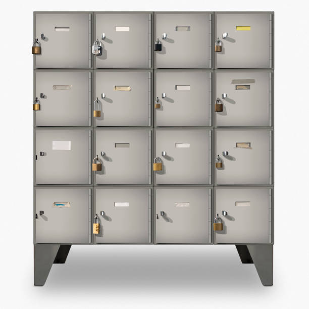 istock Design with cabinet of metal lockers 1223084301