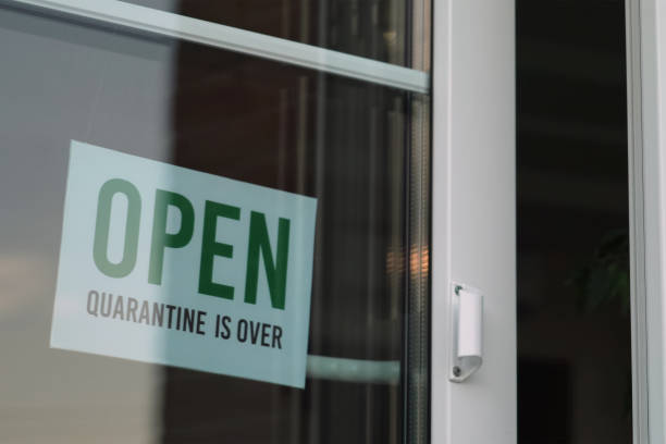 istock Sign that says OPEN on cafe or restaurant 1223086657