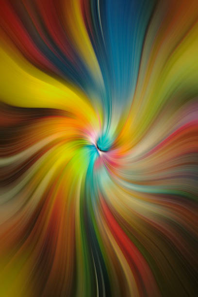 istock Abstract creative twirling fractal fantasy pattern of the light curve style 1223090443