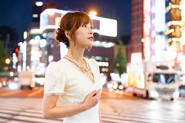 istock woman engaged in night work club 1223096307