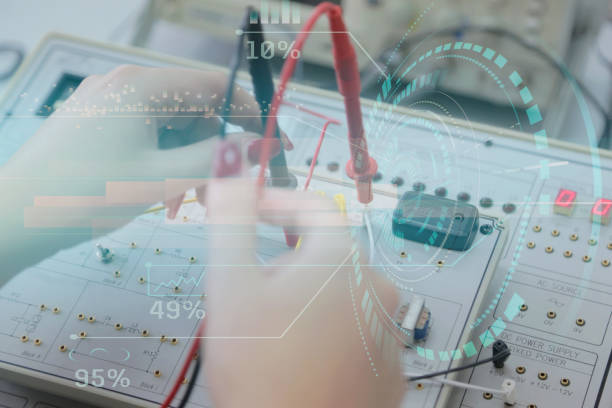 istock Young female student in technical vocational training, the lesson in technical college.. Education and technology concept. 1223096833