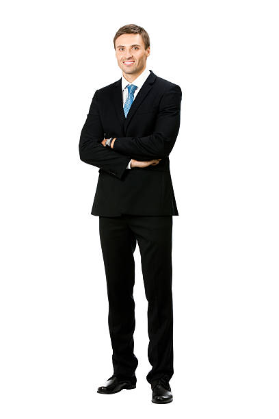 istock Happy smiling business man, isolated on white 122310045