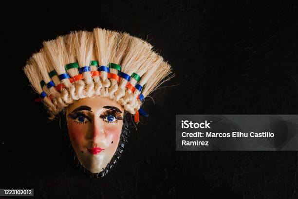 Mexican Carnival Mask Huehues Traditional Mask In Mexico Stock Photo - Download Image Now