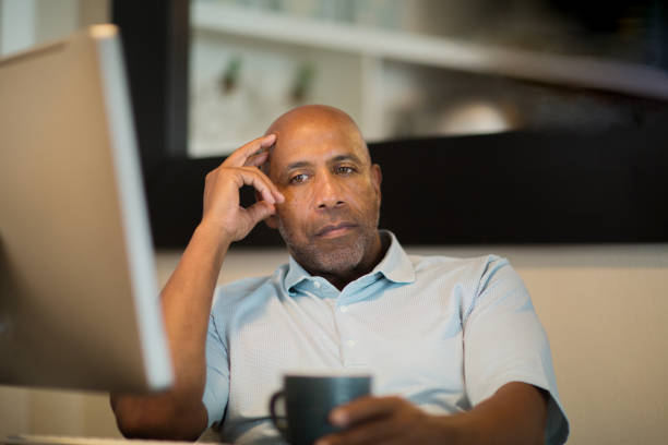 istock Mature African American man looking frustrated. 1223107132