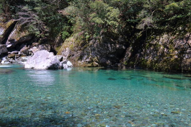 istock Yasui Valley, Crystal clear water, Spring(Niyodogawa Town, Kochi Prefecture) 1223108796