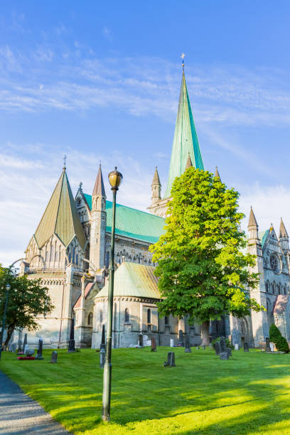 istock nidarosdomen cathedral in trondheim, norway 1223110358